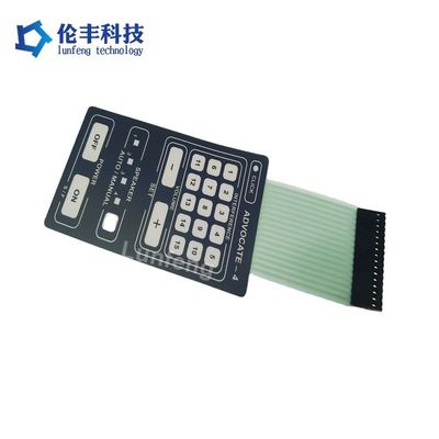 Ein guter Preis. Flach-PET-Membran-Schalter für Haushaltsgeräte Weiß/Rot/Grün/Blau LED Industriequalität Online