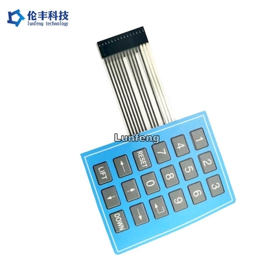 Ein guter Preis. klebende flache kundenspezifische 3M9448 Membranschalter-mechanische Tastatur Online