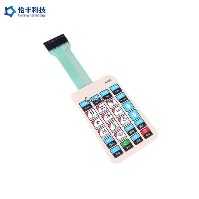 Membranschalter des Polyester-LED, Metallhauben-Membranschalter-Tastatur