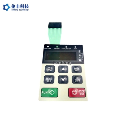 Ein guter Preis. Schwarzer taktiler LED-Folienschalter mit LCD-Fenster und mattem Look Online