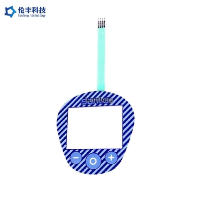Good price 2.54mm Neigungs-flache Membranschalter-Tastatur-Tastmetallhaube LCD-Fenster Online