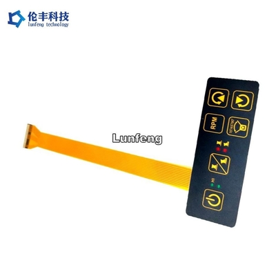 Kundengebundener Stromkreis Matte Surface des 0.188mm HAUSTIER Membranschalter-FPC