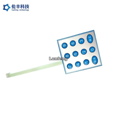 Ein guter Preis. Seidenbildschirmdruck Wasserdicht Flexible Membranschalter 4x3 Ölfest Online