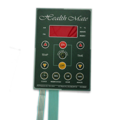 LED-Tastatur mit Membranschlüssel in grüner Farbe IP65-Schutz
