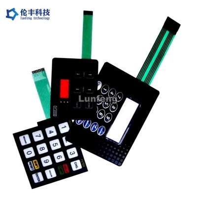 Flachmembran-Tastatur -30°C bis 80°C Temperaturbereich mit Isolationswiderstand 100MΩ