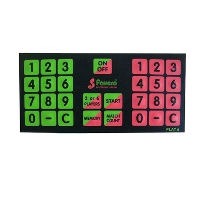 Ein guter Preis. Weiß/Rot/Grün/Blau LED Farbe PET Membran Schalter Seidenbildschirmdruck für Ihre Geschäftsanforderungen Online