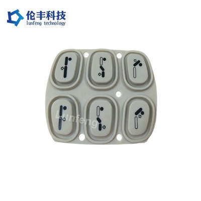 3m Klebe-Silicone-Gummi-Tastatur mit PET/PC und Backadhesive 3M 467 MP Schlüsseloptions-Riegelknopf