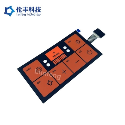 Flat Membrane Switch -20C-80C PET/PC/PVC Material für industrielle und vielseitige Anwendungen