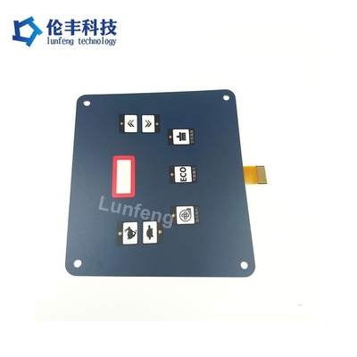FPC-Membran-Schalter mit 3M467MP-Backadhesive und Überlagerung