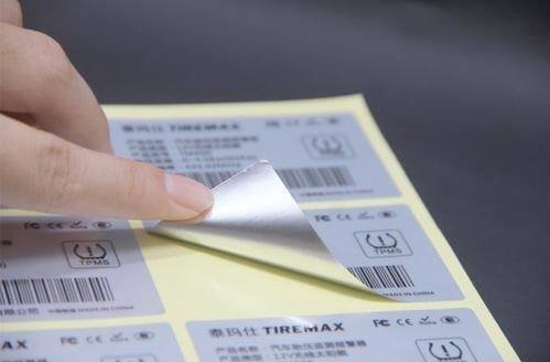 Ein guter Preis. Silver Sticker Label with Permanent Acrylic Adhesive Resistant to Water Oil and Chemicals for Custom Quantities From 100 To 10,000+ online