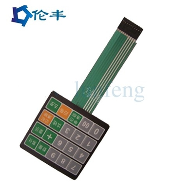 HAUSTIER-PC Membranschalter-und Platten-Grafik überlagerter flacher Metallhauben-Membranschalter