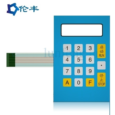 RAL-Farbrechteck-Membranschalter-Tastatur überlagerte flaches 3M Adhesive