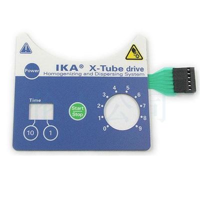 RAL-Farbflache Membranschalter HAUSTIER Stromkreis-Schwarz-Verbindungsstück-Metallhaube