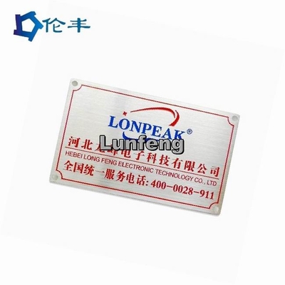 Ein guter Preis. Farbe 3M Adhesive Metal Nameplates des Rechteck-Aluminiumnummernschild-RAL mit Logo Online