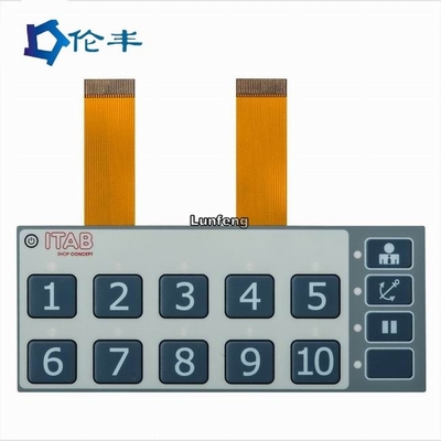 Good price Membranschalter des Grau-LED FPC prägte Knopf-Tastschalter-Tastatur Online
