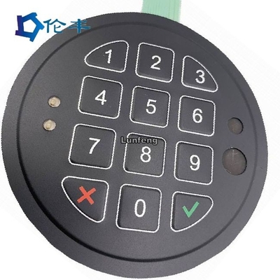 Anpassbare Flachmembran-Tastatur -30C-80C Temperaturbereich und DC 12V Spannung für medizinische US