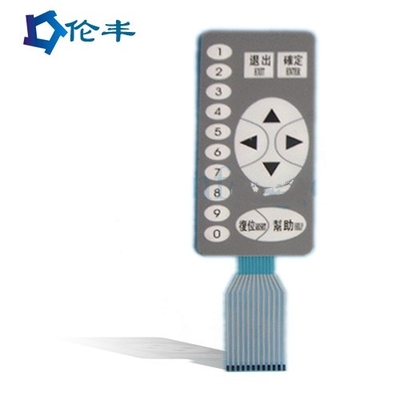 Flex Tail Tactile Switch Keypad-Kontrollsystem PMMA PET-PVC-Membranschalter-Auflage